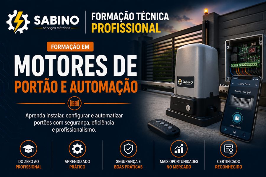 Formação em Motores de Portão e Automação